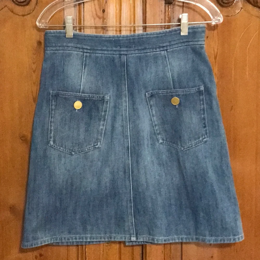 Isabel Marant Odelle Button Down Denim Skirt - Picture 3 of 7